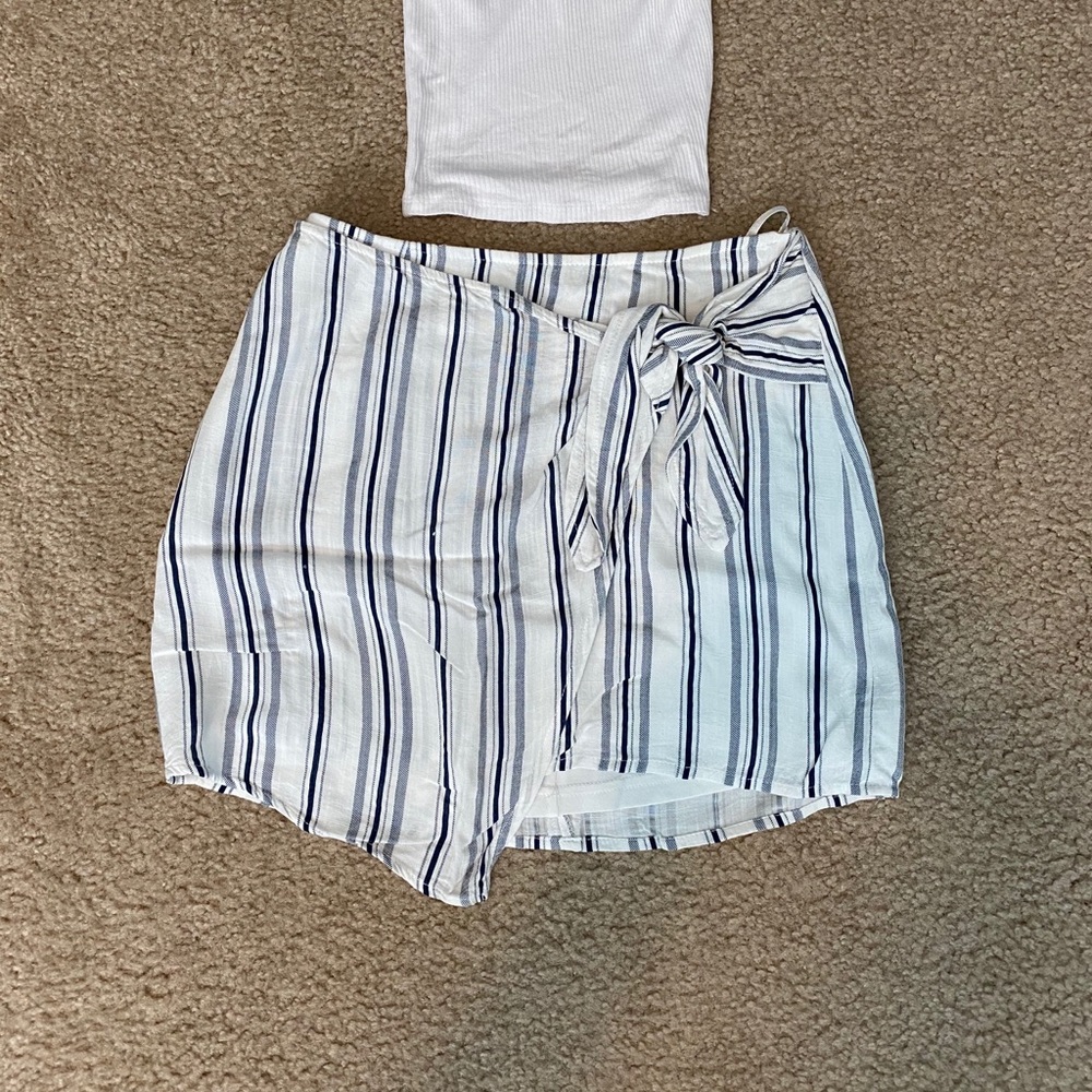 Cotton Candy LA striped skort